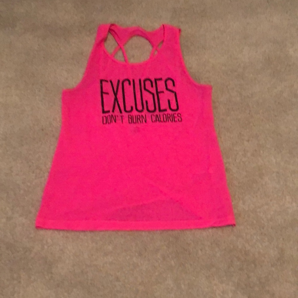No excuses fun workout shirt